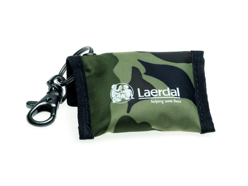 Laerdal FaceShield Beatmungstuch mit Schlüsselanhänger und Nylontasche